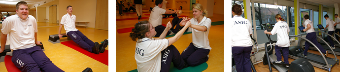 Sportprojektes "fit-to-learn" 