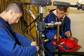 Schülerfirmenarbeit Rad und Mehr