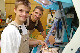 Schülerfirmenarbeit Holzspecht